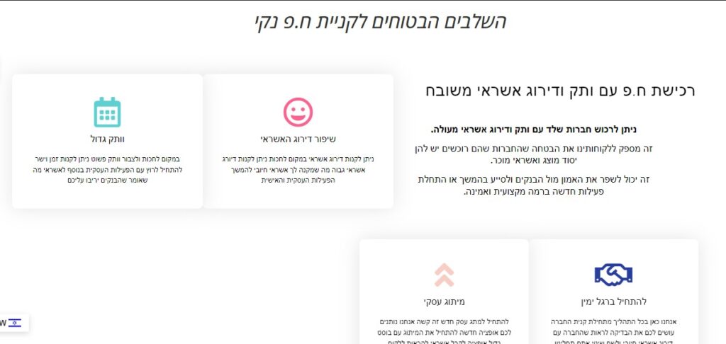 השלבים לקניית ח.פ